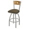 Holland Bar Stool Co 30" Swivel Counter Stool, Nickel Finish, Med Back, Graph Cork Seat 83030ANMedMplB017 - alternate 1